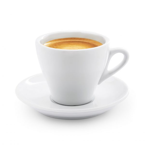 Caffe espresso isolated on white + Clipping Path